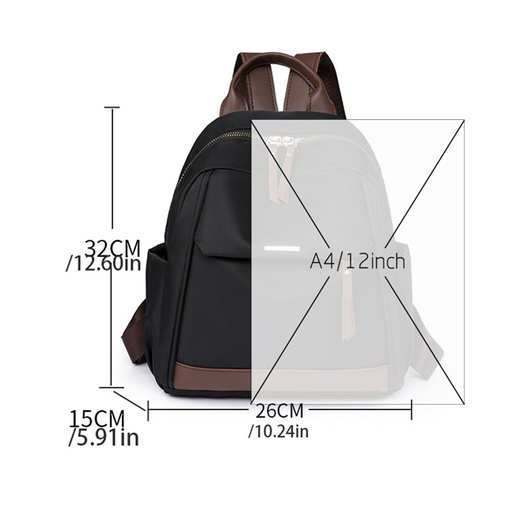 Large Capacity Nylon Backpack Canvas Oxford Shoulder Bag Vintage Women Backpack  Girls