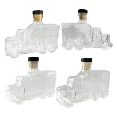 Decantor Bourbon 375ml Suport Recipient Whiskey Semiremorcă Decantor Decorativ cu Dop pentru Băuturi Alcoolice Bere Șampanie Găzduire