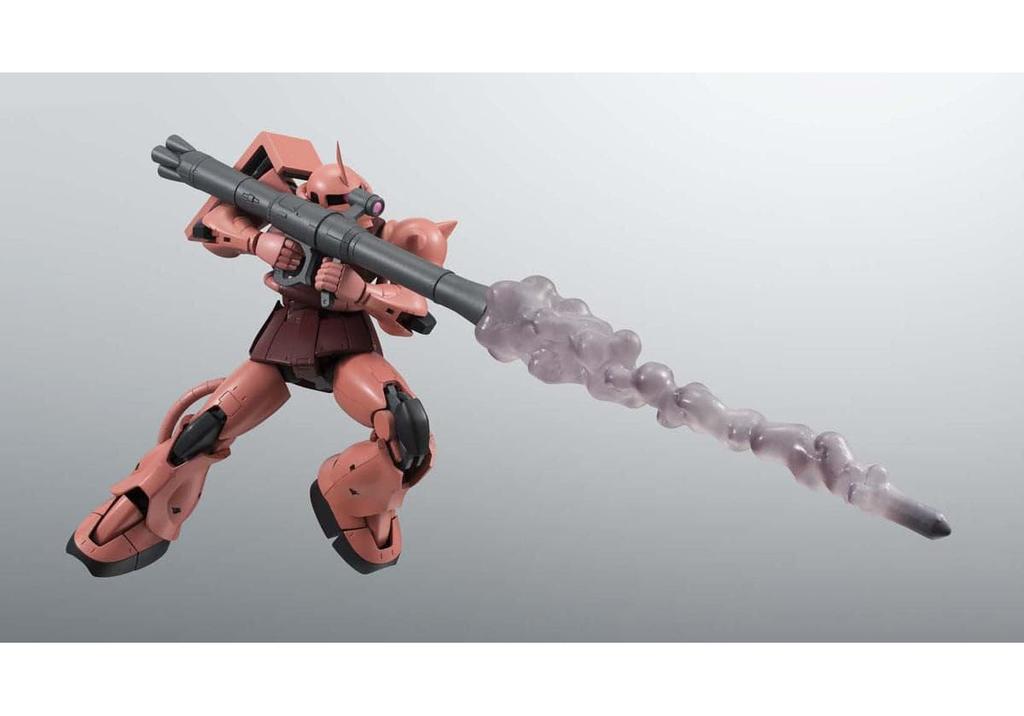 TAMASHII NATIONS ROBOT SPIRITS Mobile Suit Gundam SIDE MS Zaku 125mm PVC ABS Painted Action Figure MS-06S Char's ver. A.N.I.M.E. (Reissue) Approx. &