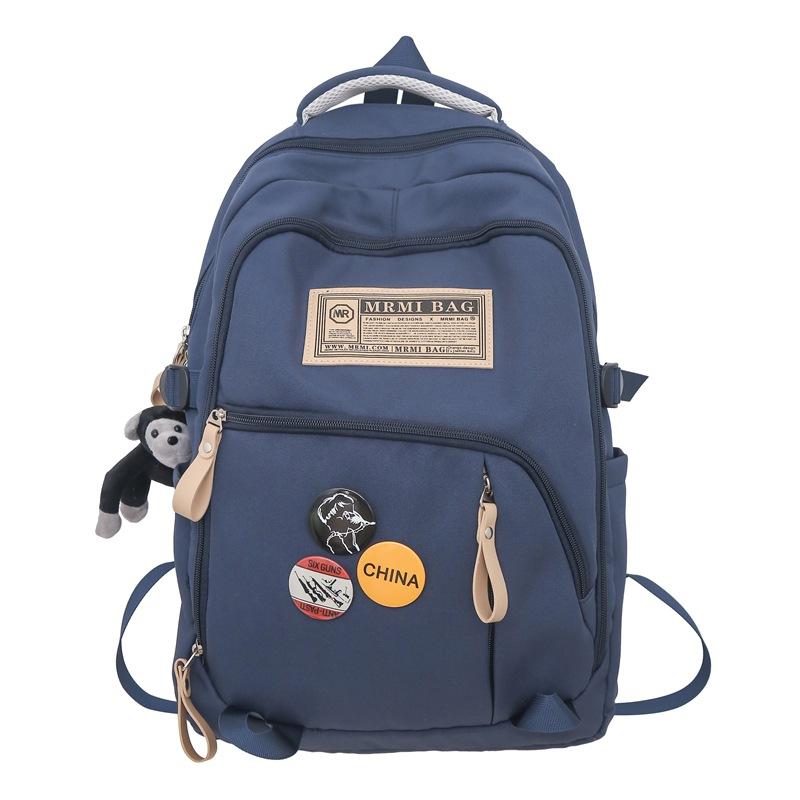 New Backpack Large Capacity Backpack High Junior High School Boys and Girls Schoolbag Versatile Leisure Bag