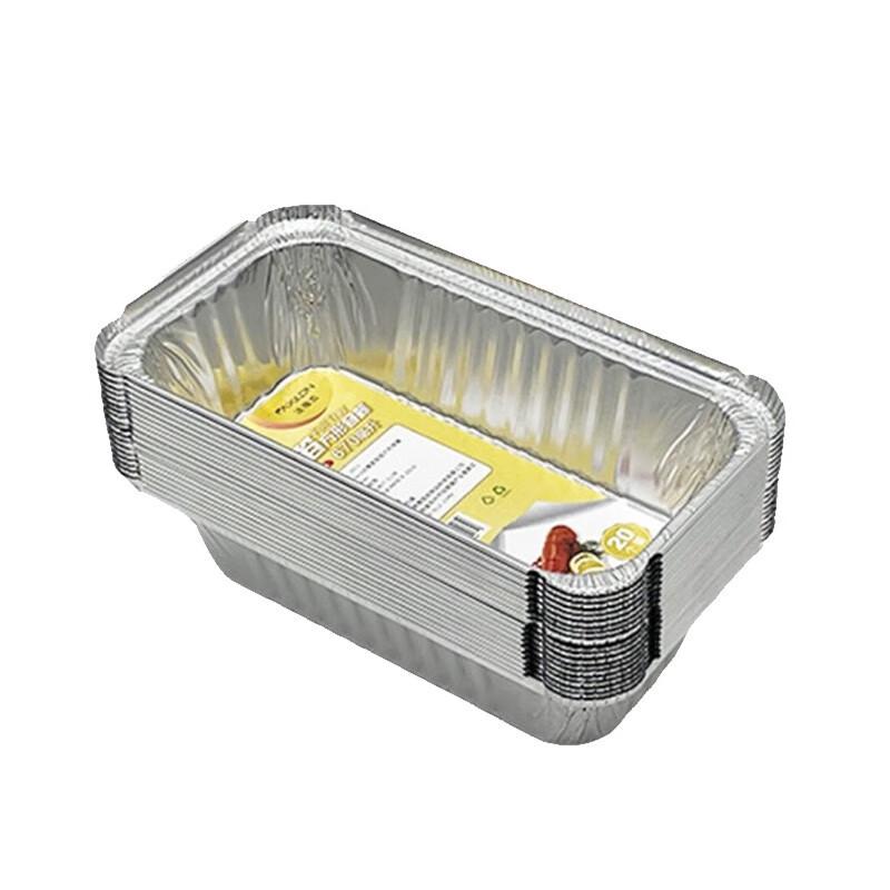 

Disposable Rectangular Aluminum Foil Pans for Air Fryers & Ovens, 100-Pack