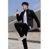 Li Ning Couples Cardigan Casual Sports Suit Men suit AWEU023-1