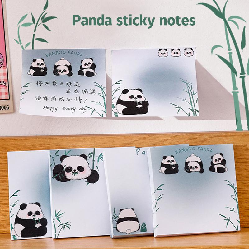 50Sheets Cute Cartoon Panda Sticky Notes Kawaii Students Notepad Office School Accessories Stationery Self Adhesive Sticky Notes