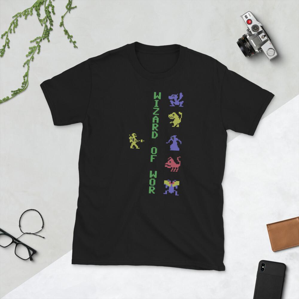 

Wizard of Wor retro shooter C64 Game Short-Sleeve Unisex T-Shirt 2XL