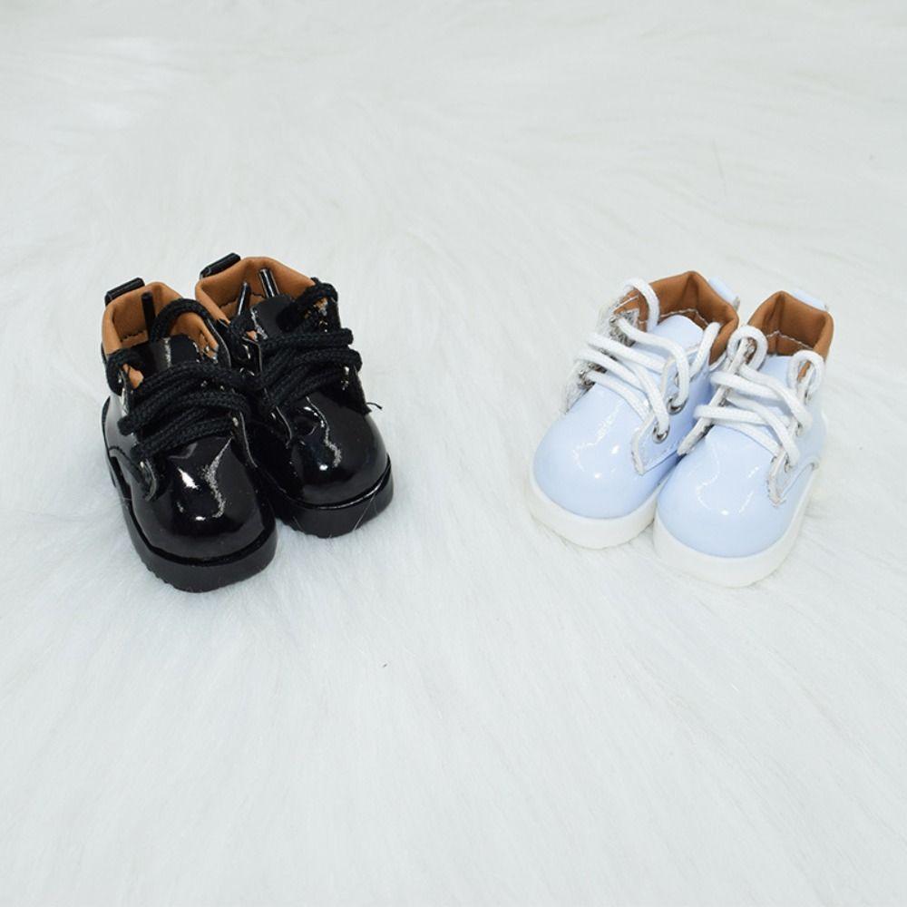 1 pair PU Leather 1/6 BJD Shoe Fashion Mini Boot Toy Shoes 30cm Doll Shoes Boots  Baby Accessories