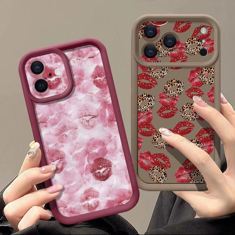 Fashion Lips Heels Print Case For iPhone 17 Pro Max Case iPhone 16 15 14 13 Pro Max 11 17e 16e Shockproof Bumper Soft Silicone Phone Cover Cases