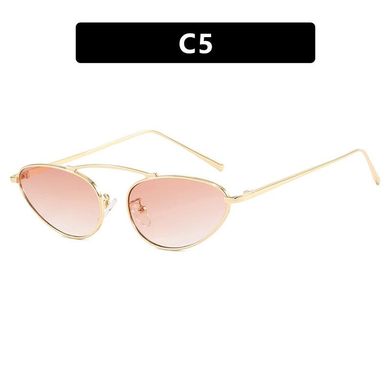 

Cat Eye Sunglasses Women 2025 Fashion Unique Small Oval Sun Glasses Trendy Metal Frame Cool Triangle Eyewear UV400