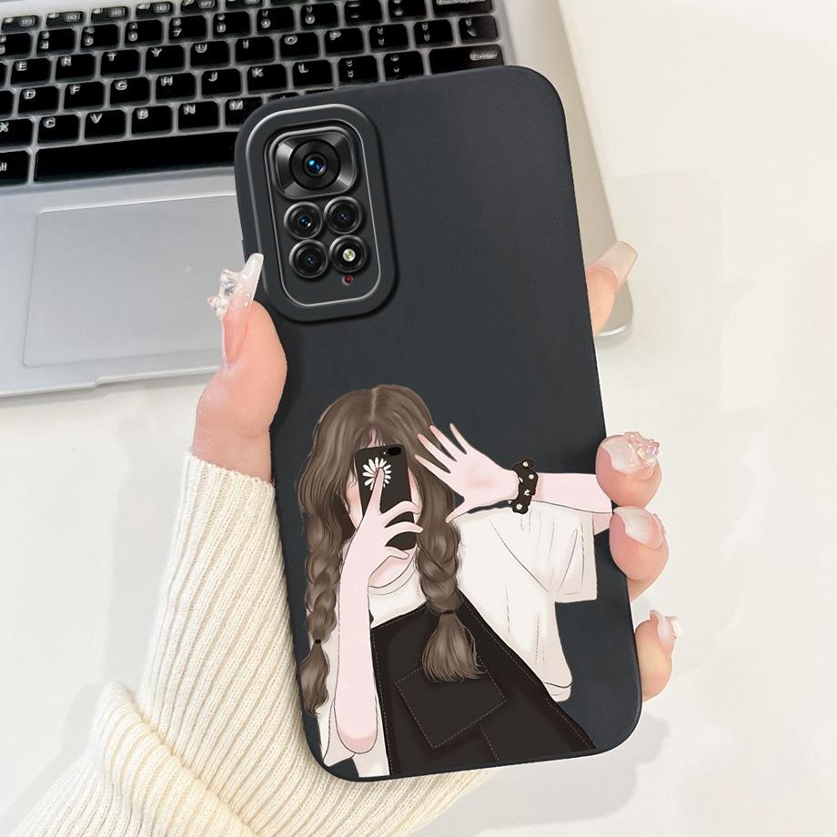 Case For Xiaomi Redmi Note 11 11s 11 Pro Pro+ 4G 5G Phone Case Note 11T Soft Silicone Funda Women Fashion Flower Printed Cover