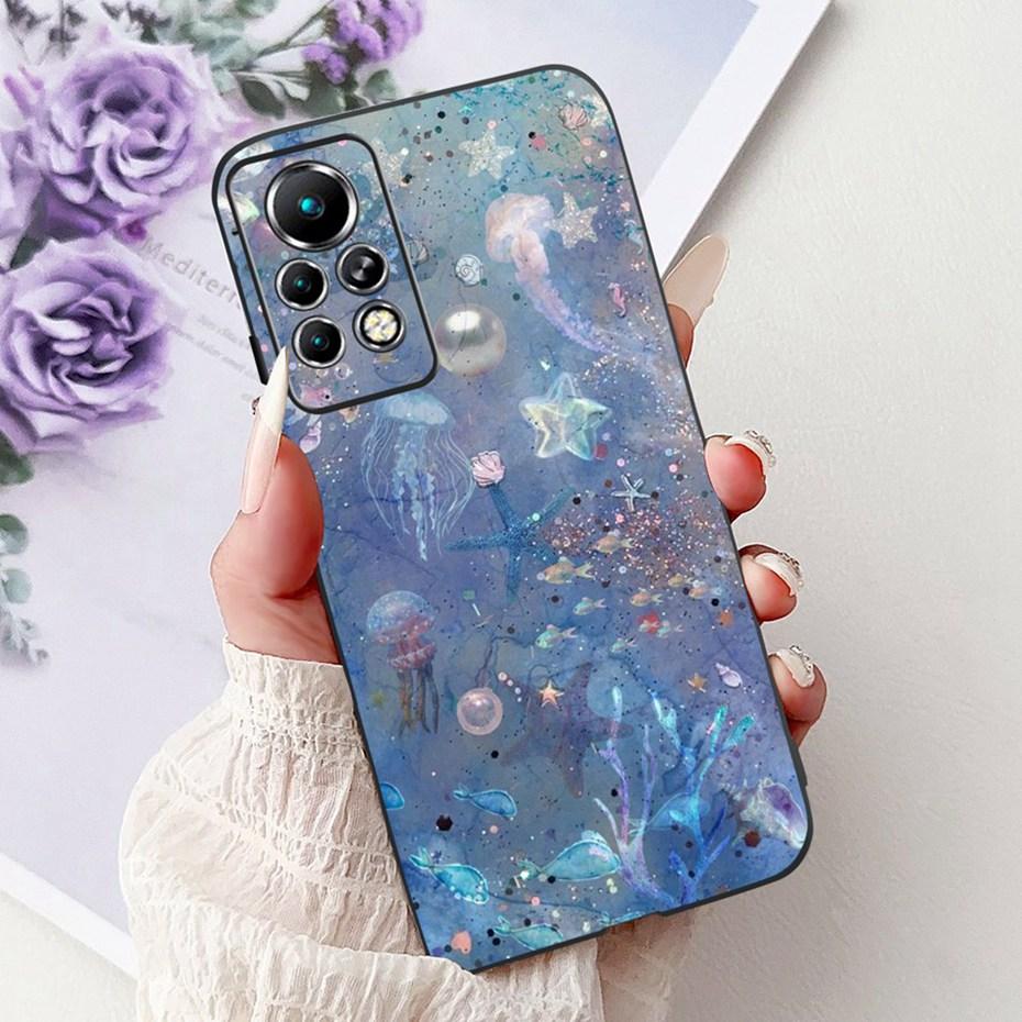 New Design Phone Case For Infinix Note 11 Pro 11S X697 X698 X663 Black Silicone Soft Back Cover For Infinix Note11 11S 11Pro