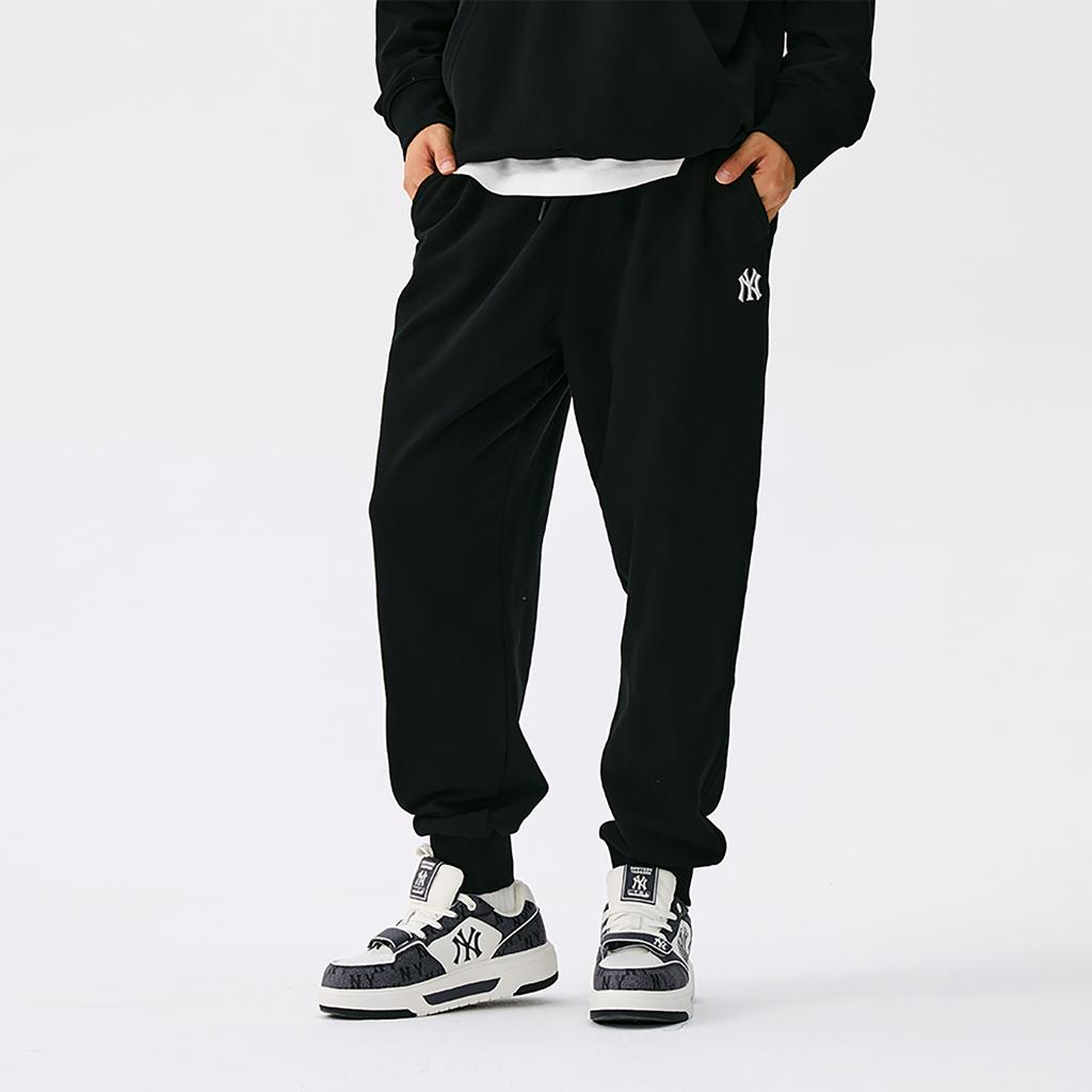 New MLB New York Yankees Basic Collection 25FW Casual Pants Unisex Standard Black 3APTB0154-50BKS