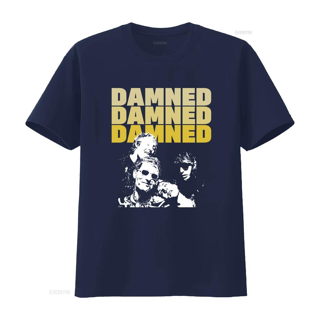 The Damned Punk Horror Goth Rock Band T Shirt Stylish And Edgy Design For Music Lovers Vintage Unisex Stretched Fashion