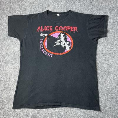 1980S Alice Cooper In Concert T-Shirt 100% Cotton