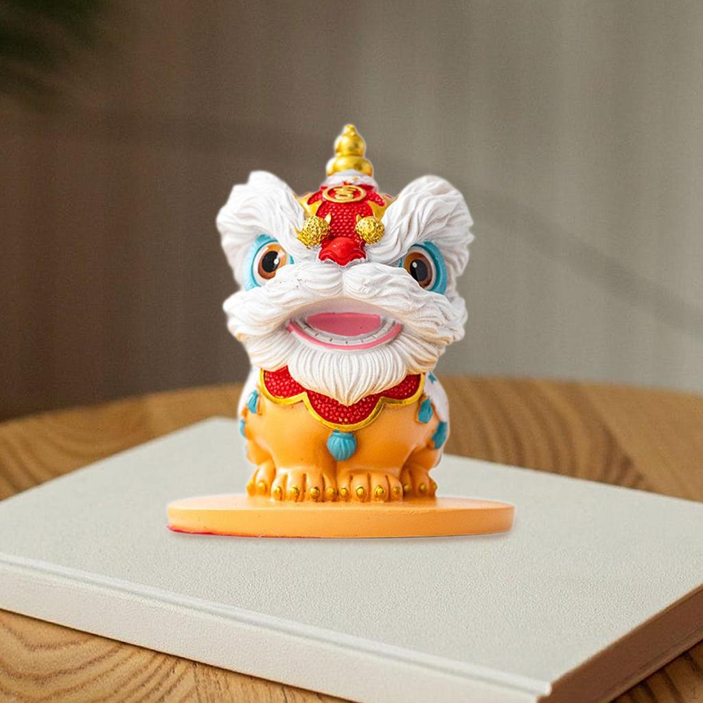 Kleine Sammlerfigur Chinesischer Löwe zur Bürodekoration, für Teeliebhaber, Garteneingang