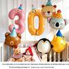 10. Geburtstag Cartoon Tiere & Zahlen Luftballon Party Dekoration für Kinder