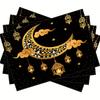 Ramadan Kareem Star Moon Lantern Placemat Set Party Table Decor Reusable Eid Al Fitr Kitchen Dining Table Mat Ramadan Decoration