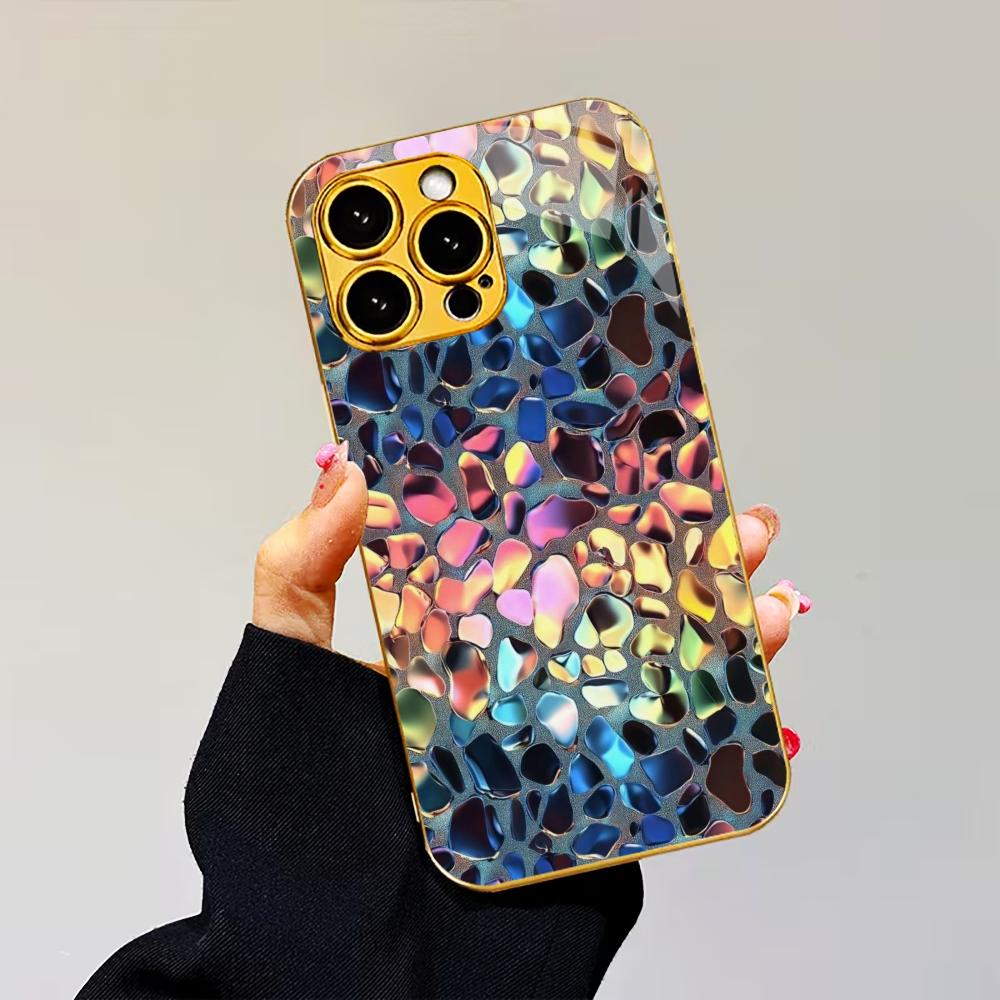 New model Exquisite Bestseller Phone Case Electroplated Glass PhoneCase for iPhone 17 16 15 14 13 12 11pm Pro Plus tablet case