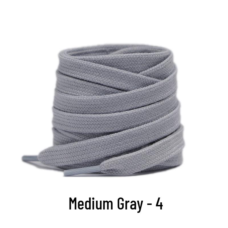 Double-Layer Cotton Shoelaces for Sports, Casual, Skate, and White Shoes