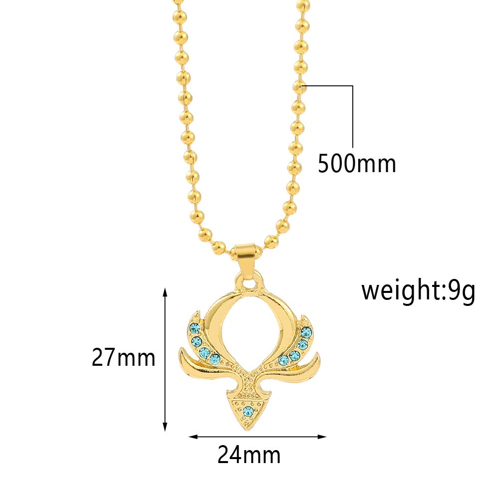 Fashion Genshin Impact Necklace Accessories Pyro Hydro Anemo Eye of God Element Symbol Game Gift For Friends Fan Jewelry