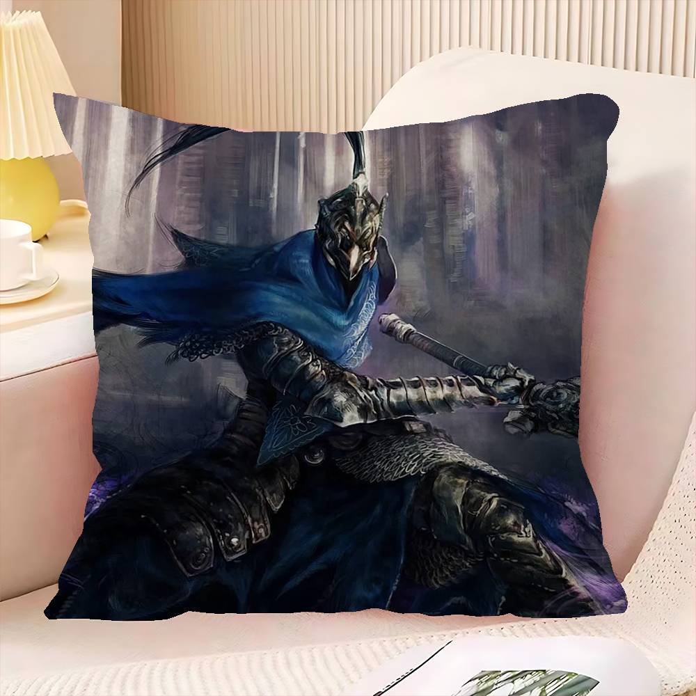 D-Dark S-Souls Game Personalized Pillow Cover Kids Bedroom Wild Party Decor Pillowcase Kid Birthday Shower Gift