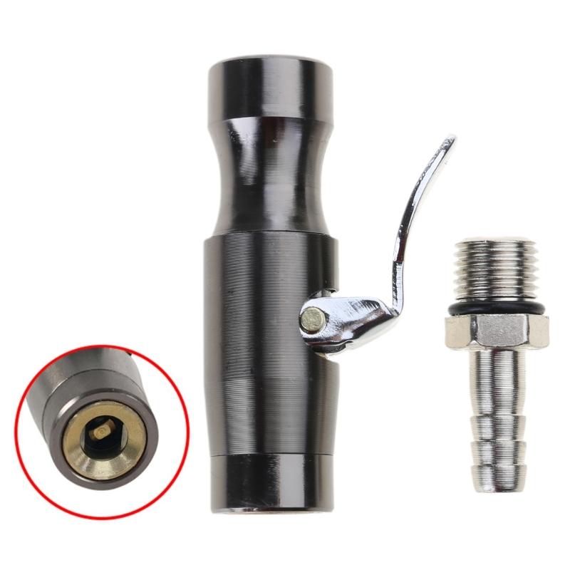 Self Locking Tire Inflator Chuck Double Teeth Air Chuck Efficient Tire Inflator Chuck Simple Installation for Car чёрный