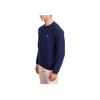 Polo Ralph Lauren FW23 Solid Color Small Pony Logo Embroidered Crew Neck Long Sleeve Fleece Sweatshirt Men sweatshirt Navy-Blue MNPOKNI16821901-410