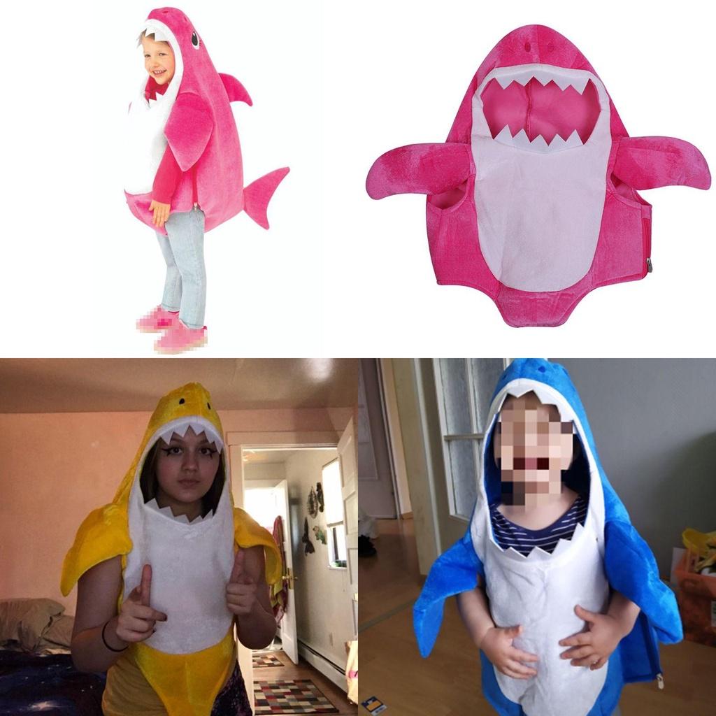 Costume di Halloween Baby Shark Cartone Animato per Bambini Piccoli Vestito di Carnevale Outfit Regali