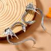 Personalized Retro Alloy Flying Dragon Earbone Clip Domineering Exaggerated Dragon Pinna Ear Hanging Men'S And Women'S Punk Earrings