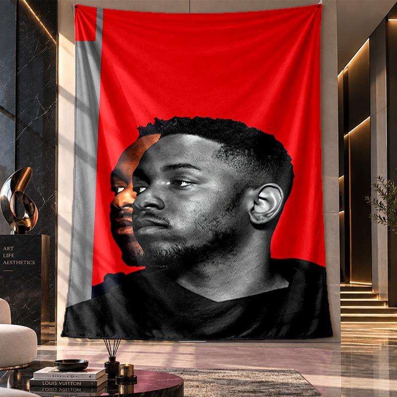 Wall Hanging Tapestry,Kendrick Lamar Printed Fabric Backdrop For Dorm Room Party Decoration