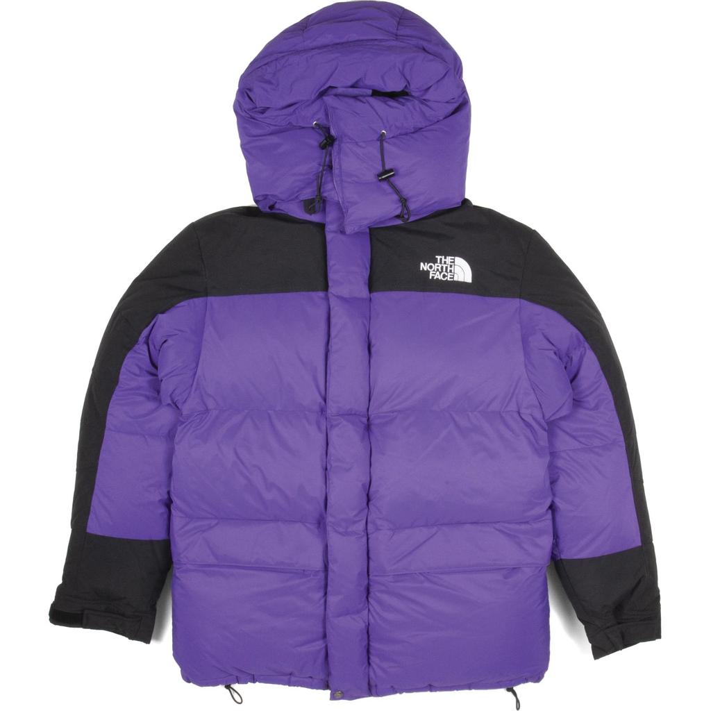 The North Face Logo Embroidery Patchwork Fleece Lined Hooded Puffy Down Jacket Winter Men's Purple NF0A4QYPNL4