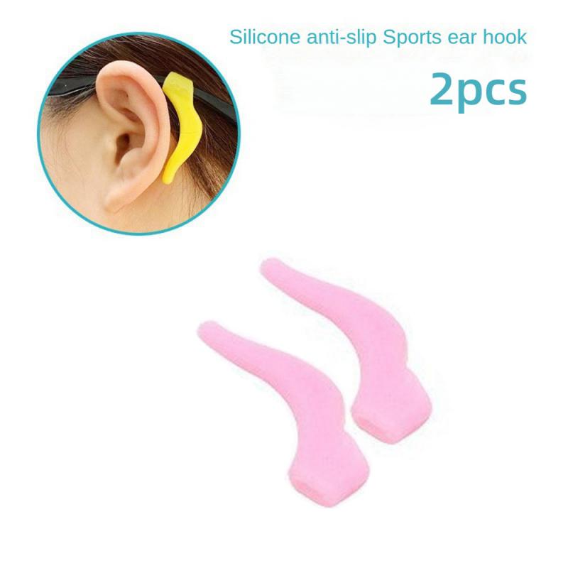 1pair Glasses Slip Resistant Sleeve Silicone Ear Hook Ear Fixing Bracket For Lens Frame Anti Drop Ear Clip Eyeware Accessories