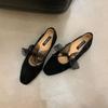 Fashion Fashion Butterfly-Knot Women Mary Janes Flats Slip On Shoes Female Round Toe Footwear Shallow Ladies Flats With Shoes