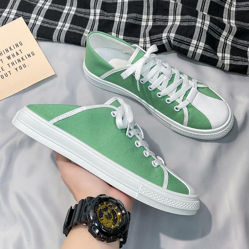 2024 New Shoes for Men Canvas Casual Shoes Fashion Colors Flat Skateboard Shoes Youth Cool Loafers