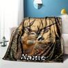 Deer Customize Your Name Outdoor Blanket Used For Chair Office Sofa Bed Camping Soft And Warm Giving Friends And Relatives Birthday Graduation Gift