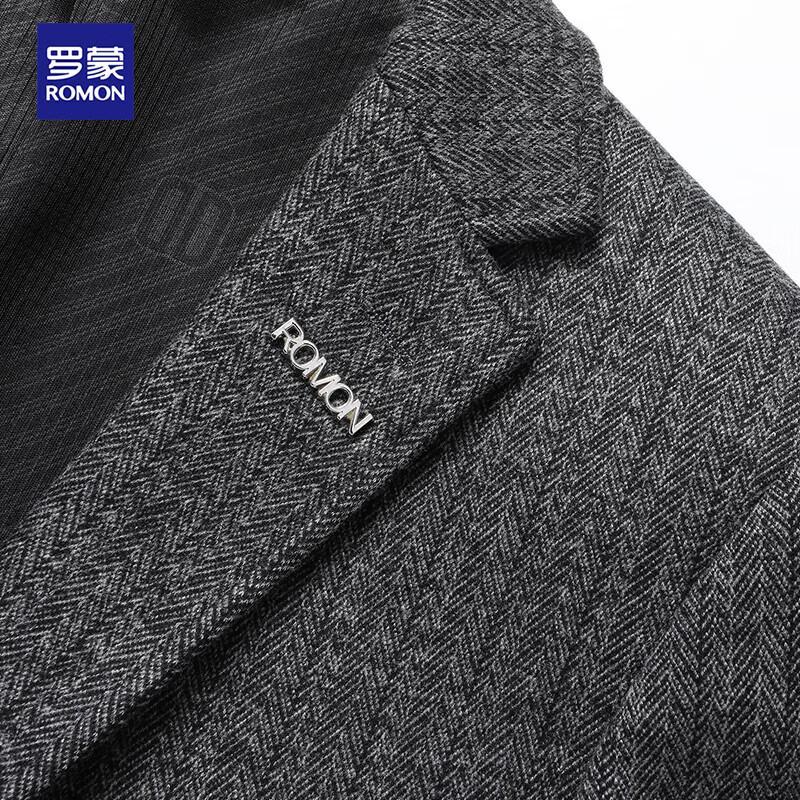 Luomeng Men's Wool Blend Business Casual Blazer