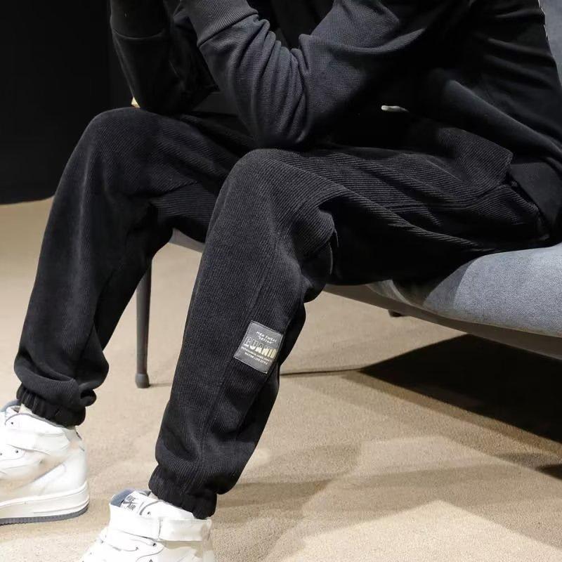 

Autumn Winter Men s Corduroy Casual Trousers Leggings Sweatpants Loose Versatile Construction Site Pants Men s Trousers XS