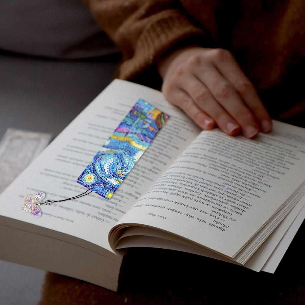 3Pcs Special Shape Flowers Fairy Diamond Painting Bookmark 5D DIY Diamond Painting Bookmark Diamond Painting Bookmark Making Kit