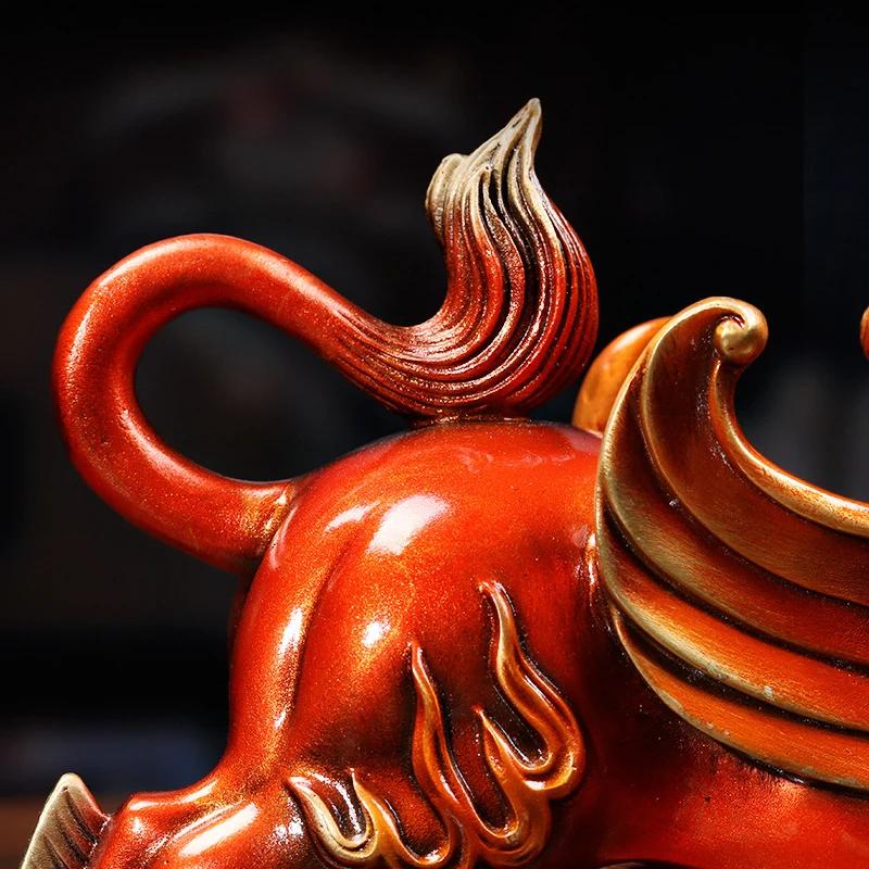 Feng Shui Copper Pixiu Statues Sculptures Miniatures Statue Ornaments Crafts Home Decoration