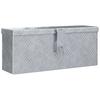 Vidaxl Aluminiowa Skrzynia, 48,5 X 14 X 20 Cm, Srebrna