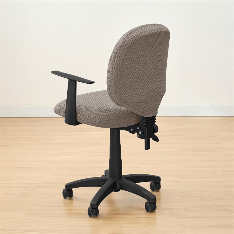 2pcs/set Anti-dirty Office Armchair Cover Jacquard Stretch Gaming Chair Slipcover Universal Spandex Computer Seat Cover