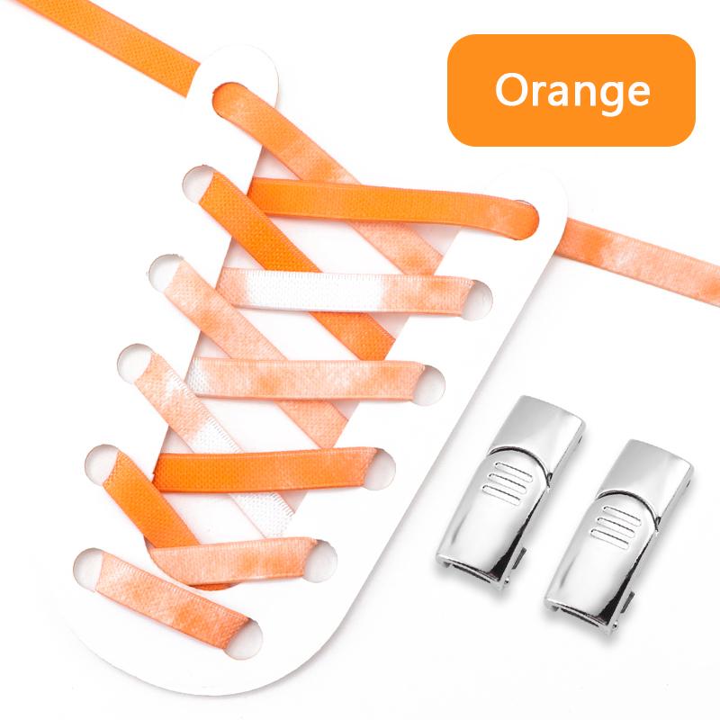 1Pari Magnetic Lock No Tie Shoe Laces Rainbow Elastic Laces Sneakers Adults Kids 8MM Wide Flat Shoelaces Rubber Bands for Shoes