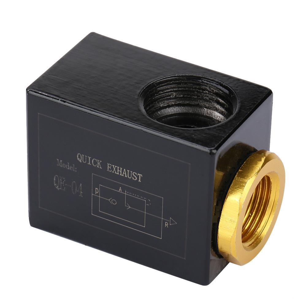 Pneumatic 3 8  1 2  Inlet Port Air Quick Exhaust Valve Aluminum Alloy (QE 04 G1 2 )