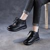 Leather Short Boots Women's Platform Martin Boots Autumn and Winter Thick Heel Women's Boots Leather Shoes Spring and Autumn Versatile Single Boots