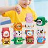 12x Stacking Toys Blocks Cubes Developmental Preschool Press Animal Nesting