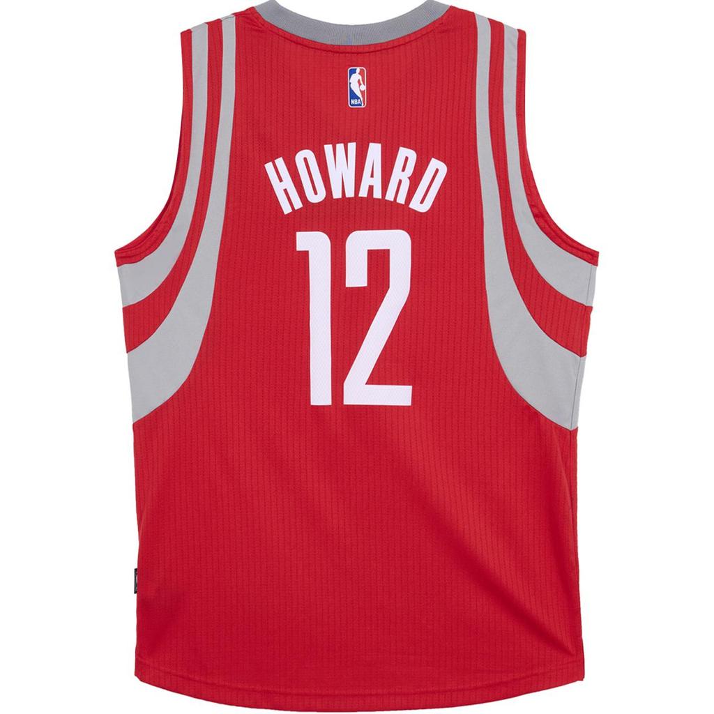 Adidas NBA Dwight Howard Houston Rockets Swingman Jersey Unisex Jerseys Red Gray K92222