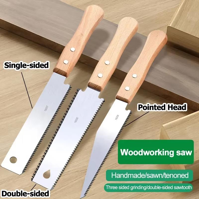 Small Hand Saw Wood Handle Fast Cutting Sharp Blade For Woodwork Diy Home Repair