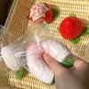 1Pc Cute Strawberry Squeeze Toy Silicone Squeeze Toy Tpr  Sensory Toy Stress Relief Vent Joking Stress Relief Funny Toy