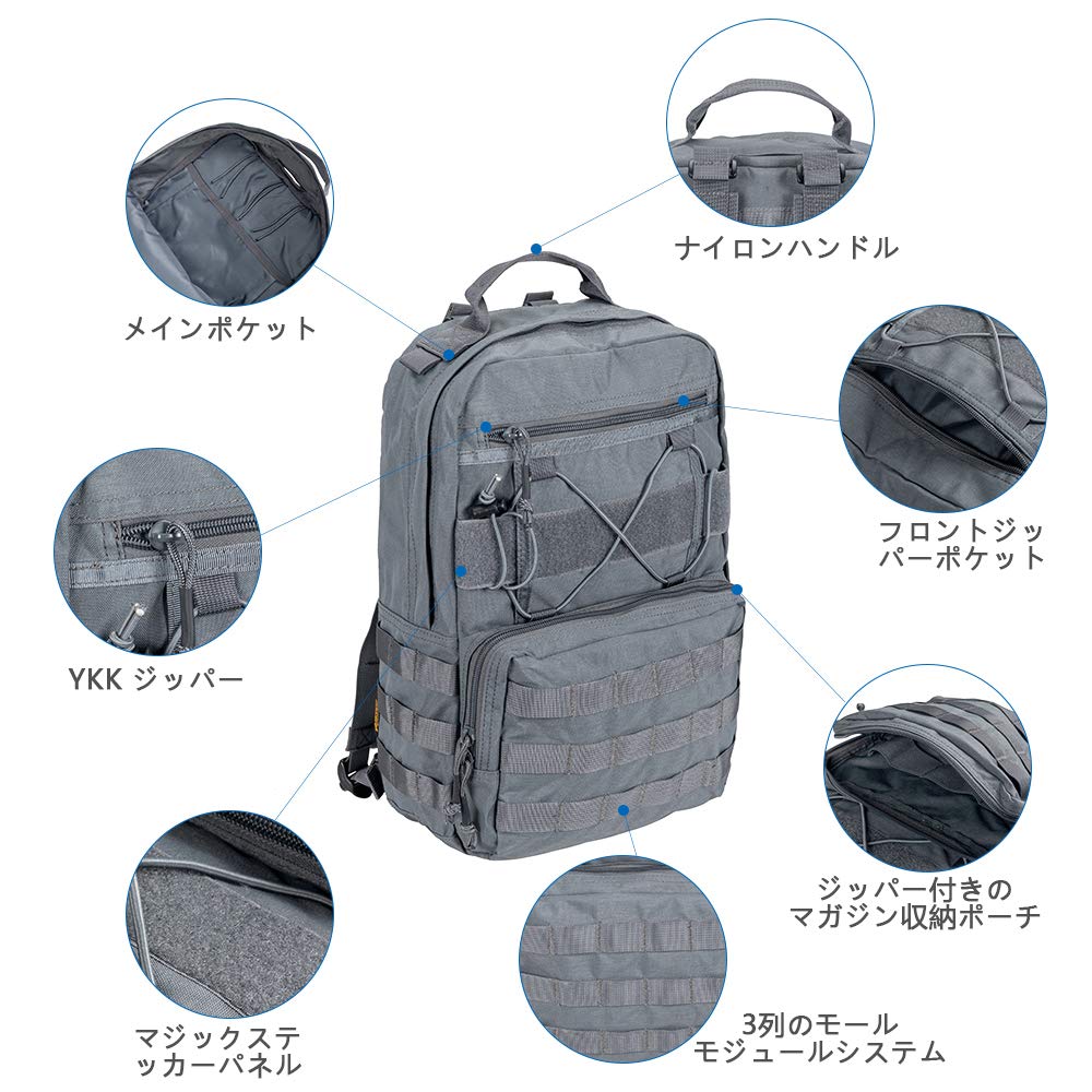 ELITE Military Hydration Nylon Hydration Large Tactical Hydration Backpack [EXCELLENT SPANKER] Backpack, Bag, Molle, Capacity,