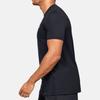 Under Armour Solid Color Round Neck Slim Fit Straight T-Shirt Men Tops Black 1351450-001