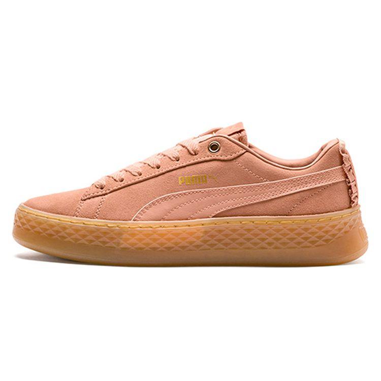 Puma Smash Platform Frill Retro Low-Top Sneakers Women sneakers Coral 366928-02 36