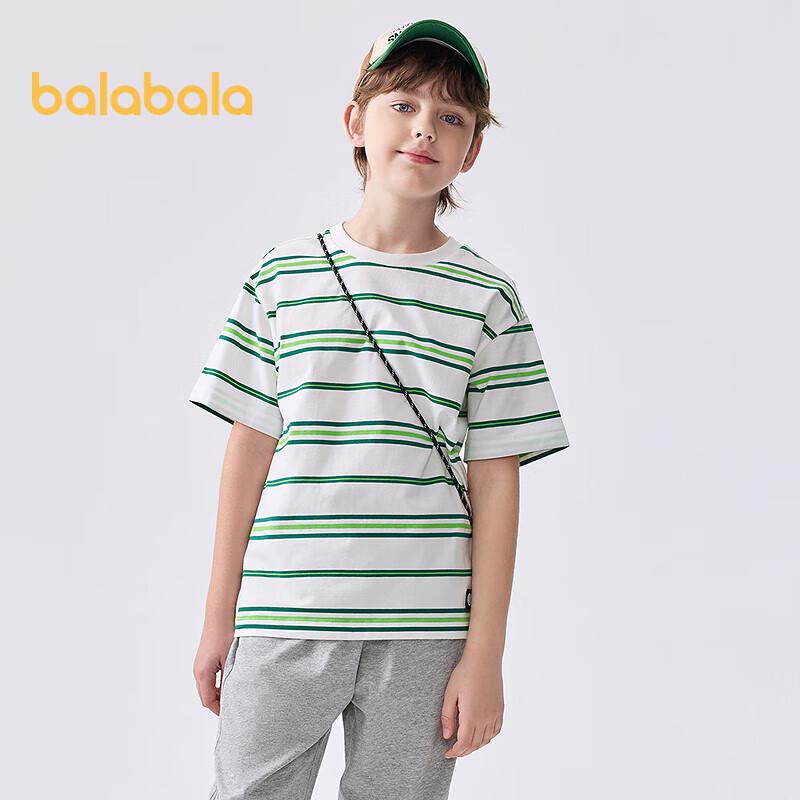 Balabala Boys  Striped Short-Sleeve T-Shirt 120